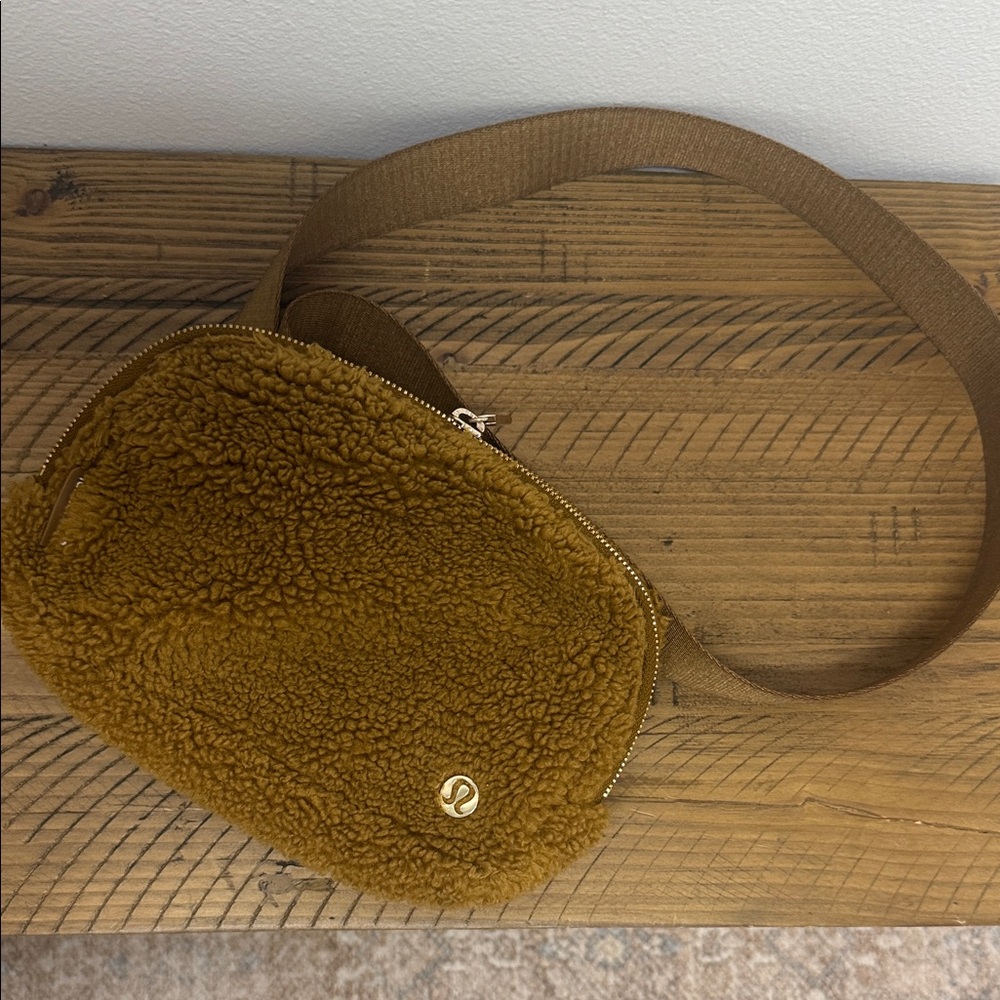 lululemon athletica Tan Sherpa Crossbody Bag